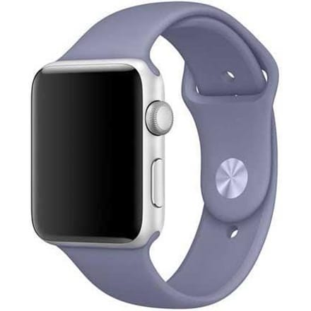 2+1 | Apple Watch Bandje Teyra - Siliconen - Lavendel Grijs