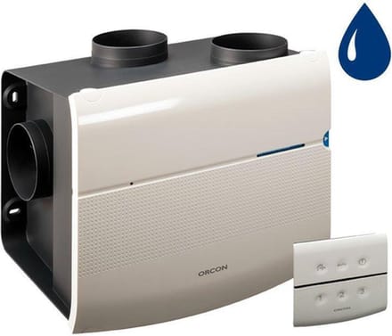 Orcon MVS 15RHBP 520m³/h + vochtsensor + RFT bediening - perilex stekker