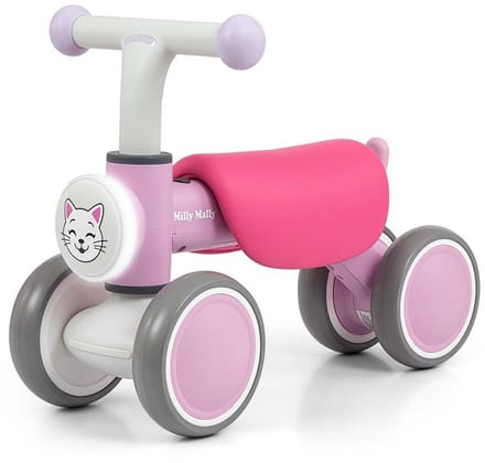 Milly Mally York kinderloopauto roze met LED - Loopauto