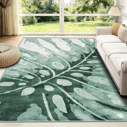 Woonkamerkleed - Vloerkleed - Decoratie - Glad geweven - 80 x 160 cm - Donkergroen