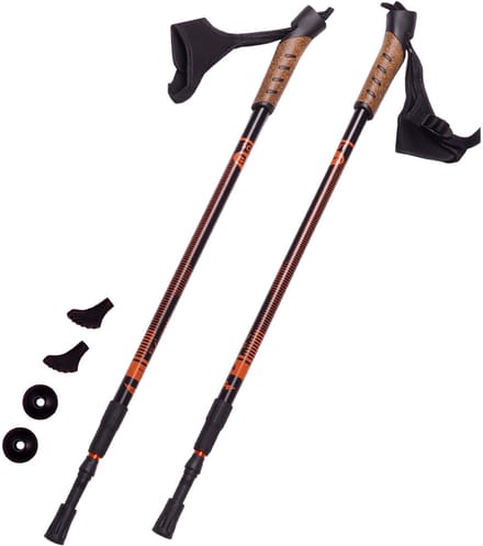 Bjorn Nordic Walking Stokken - Verstelbaar Aluminium 110-135cm