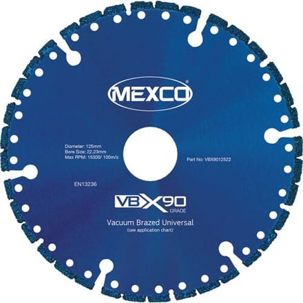 Mexco diamantschijf universeel multi materiaal 125mm
