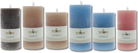 Scentmoods Rustieke Kaars Set Cozy Hearth – Stompkaars en Dinerkaars voor een Warme Sfeer