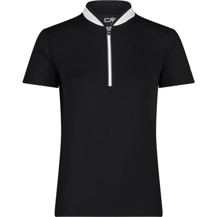 Cmp Fietsshirt Half-zip Dames Polyester Zwart/wit Maat Xs