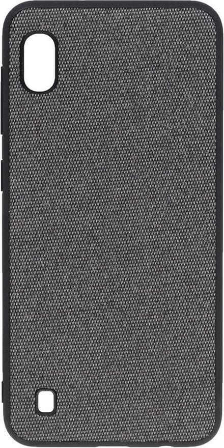 Shop4 - Samsung Galaxy A10 Hoesje - Harde Back Case Denim Grijs
