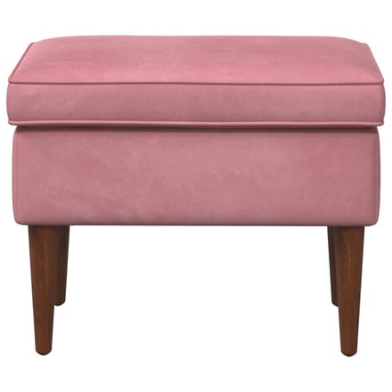 vidaXL - Voetenbank - Roze - 55 - x - 35 - x - 41 - cm - Fluweel