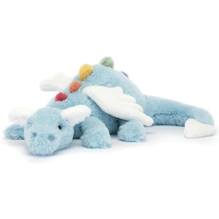 Internet celebrity sky dragon pop grappig jely pluche speelgoed regenboog sneeuw draak pop groot kussen cadeau 70cm