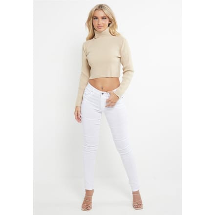 MYT Dames Skinny Super Stretch Chino Wit