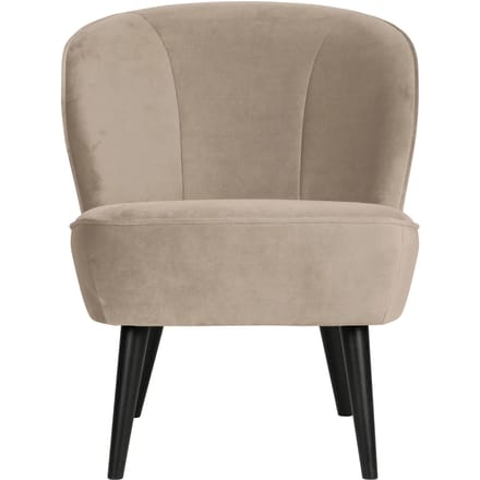 WOOOD Sara Fauteuil - Velvet - Khaki - 59x71x70
