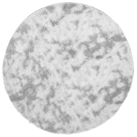 vidaXL - Hoogpolig - vloerkleed - NAVARRA - 200x200 - cm - polyester - zilvergrijs