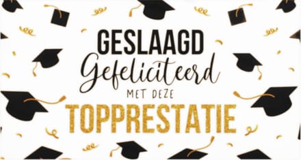 Kaart - Geslaagd - SGP15-C - Geslaagd gefeliciteerd met deze topprestatie