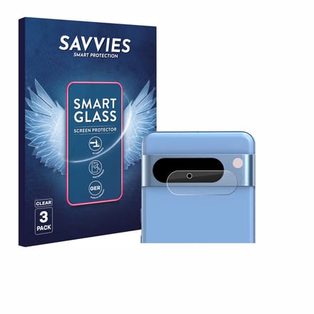 3 Stuks Savvies Screenprotector - geschikt voor Google Pixel 8 Pro (ALLEEN Camera Lens) - beschermfolie glas transparant