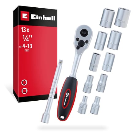 Einhell 372411 Omschakelratelset Metrisch 1/4 13-delig