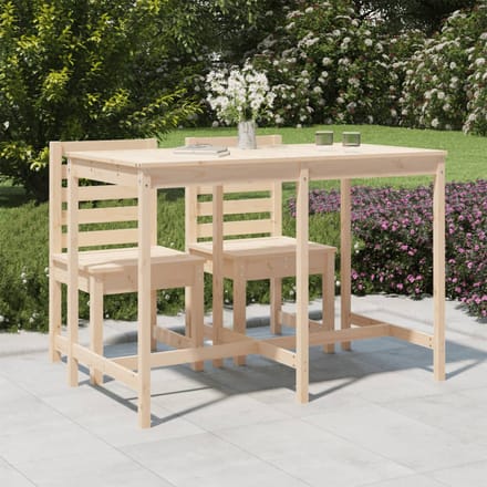 vidaXL - Tuintafel - 159,5x82,5x110 - cm - massief - grenenhout