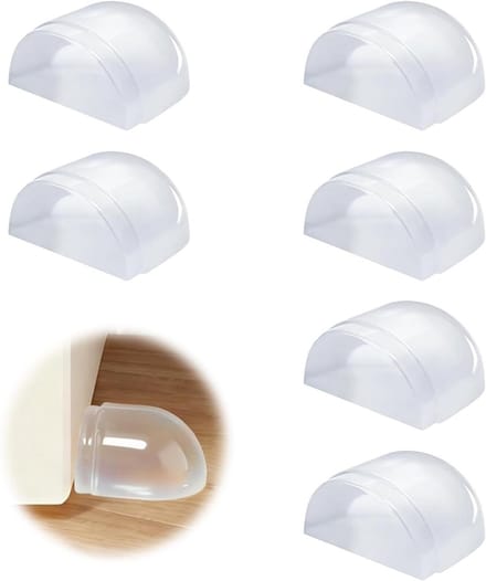 Deurstoppers Vloer - Deurbuffers Muur - Muur Beschermen - Onzichtbaar Design - 6 stuks - Transparant