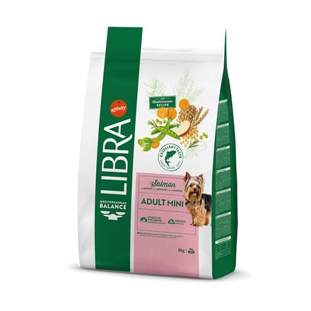 Dubbelpak: 2x8kg Libra Dog Mini Zalm hondenvoer droog