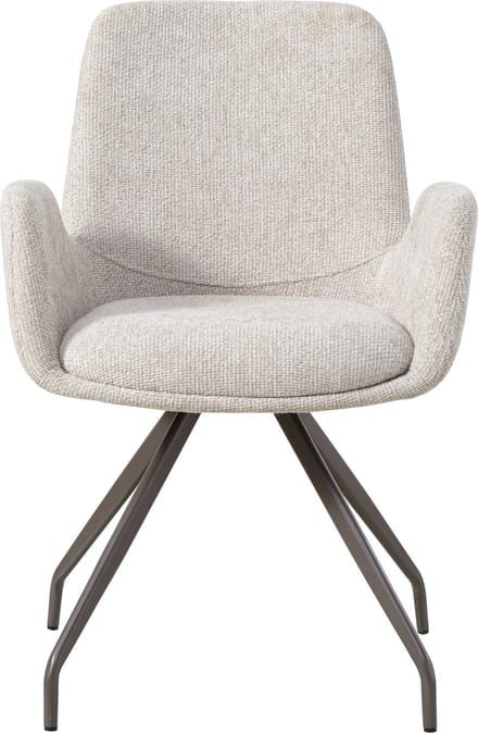 PTMD - Eetkamerstoel Athena - Beige - 63x60x86.5cm