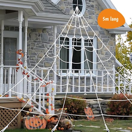 Spinnenweb Halloween Decoratie - 5 meter - Halloween Decoratie Buiten