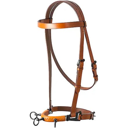 Lexhis Serreta Western Leather Medium Choke 3 Pillar Lined Hoofdstellen Bruin Full