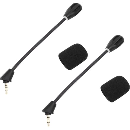 2 stuks Microfoon Vervanging voor Kingston HyperX Cloud II Draadloze Gaming Headset Ruisonderdrukkend 3.5mm Afneembaar