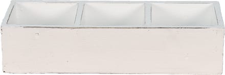 Clayre & Eef Houten Kistje 33x12x7 cm Wit Hout