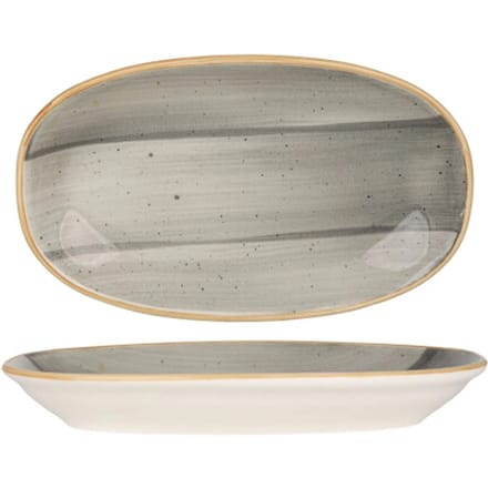 Bonna Serveerschaal - Aura Space - Porselein - 24x14 cm - set van 2