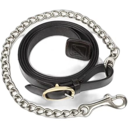 Leder ruiterkoord met ketting LeMieux Trot Up