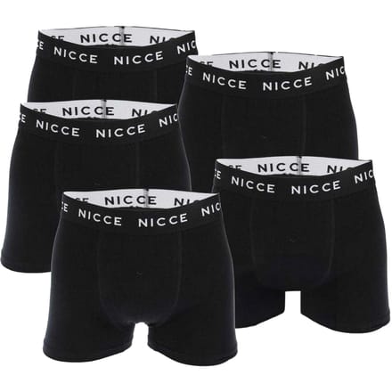 Nicce Galan Boxershorts Heren (Set van 5) (Zwart)