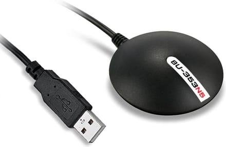 GlobalSat BU353S4, GPS-ontvanger met USB-aansluiting en magnetische bevestiging, waterbestendig