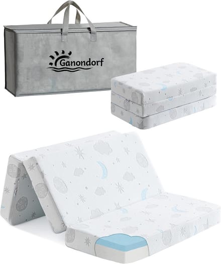 Opvouwbaar Reisledikant Matras 95x66 cm Traagschuim met Wasbare Hoes