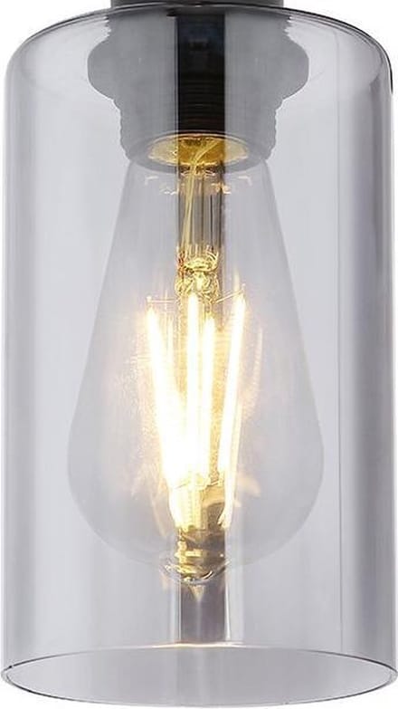 Globo - hanglamp - Hadera - zwart - metaal - grote eettafellamp - E27 - 15465-4H