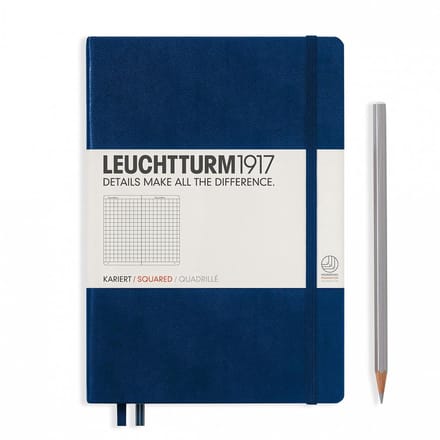 Leuchtturm1917 Notitieboek Navy Blue - Medium - Geruit