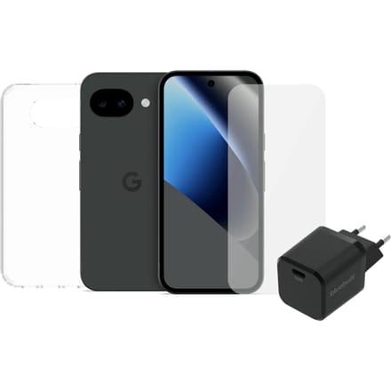 Google Pixel 10a 128GB Zwart 5G + Compleet Accessoirepakket