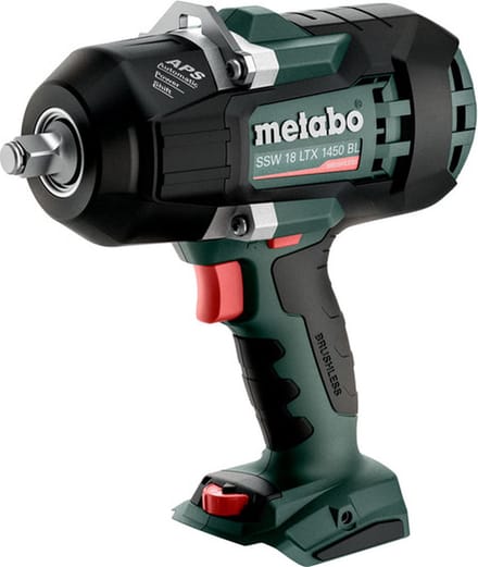 Metabo SSW 18 LTX 1450 BL 602401850 Accu-slagmoersleutel 1450 Nm 18 V Aantal meegeleverde accus: 0 Brushless, Zonder accu, Zonder lader