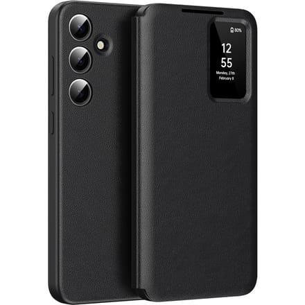CaseBody Samsung Galaxy S25 Plus Smart Cover Zwart