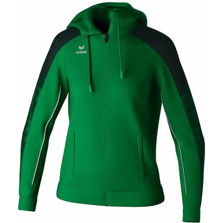 Erima Evo Star Trainingsjack Met Capuchon Dames - Groen | Maat: 36