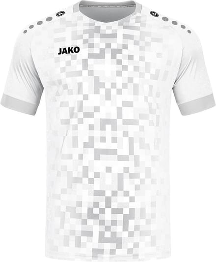 Jako Pixel Shirt Korte Mouw Heren - Wit | Maat: S