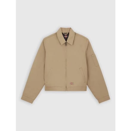 Dickies Lined Eisenhower Cropped Recycled Jas Beige S Vrouw