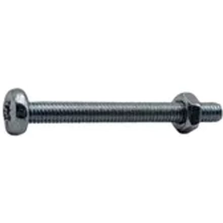 Sencys Metaalschroef+moer Ck M4x40mm Gegalvaniseerd Per 15