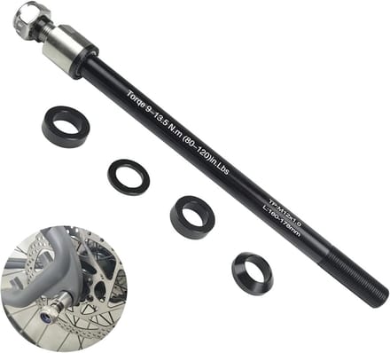 Fietskar Steekas - Fietsas Adapter - Fietskar Koppelen - Verstelbare Lengte - M12 x 1.0 160-178mm - Zwart