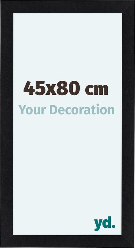 Your Decoration - Fotolijst 45x80 cm - MDF - Zwart Mat - Como