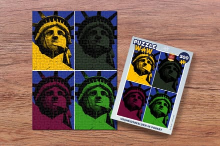 Puzzel Vrijheidsbeelden in popart - Legpuzzel - Puzzel 500 stukjes