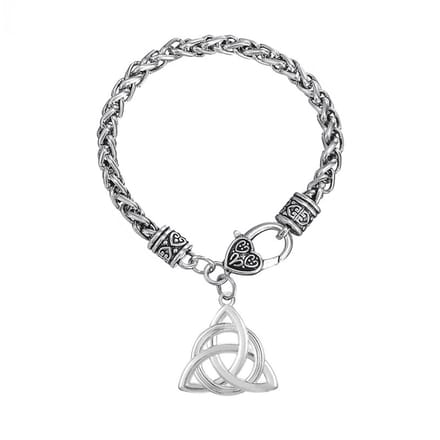Sorprese armband - Trinity - 20 cm - armband heren - Zilverkleurig - RVS - cadeau - Model B