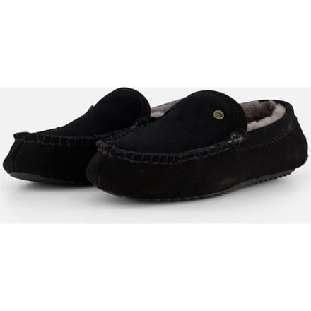 Warmbat Earlwood Suede Heren Sloffen - Zwart