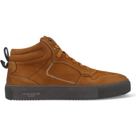 McGregor Heren Sneakers - Bruin - Hoge Sneakers - Leer - Veters