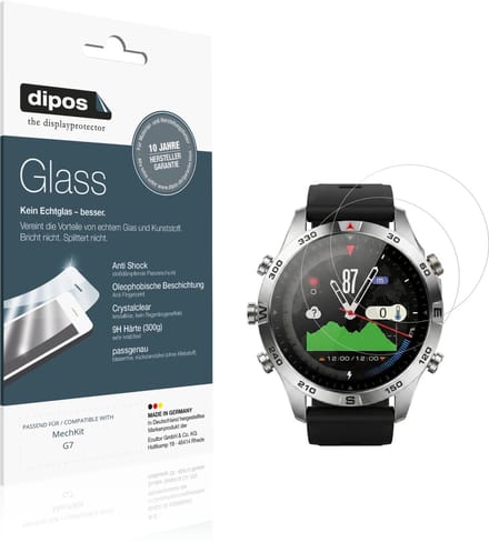 dipos – 2x Pantserfolie geschikt voor MechKit G7 | 9H Screenprotector