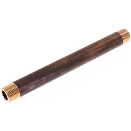 G 1/2'' Messing Dubbele Pijpnippel 16 Bar DIN 2982 - 200mm - FL2S-M-B-012G-200L