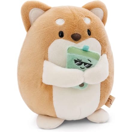 Nici knuffel hond Hiro 16cm bubble tea cadeauverpakking pluche speelgoed.