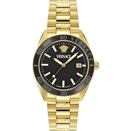 Versace V-Dome VE8E00624 Horloge - Staal - Goudkleurig - Ø 42 mm