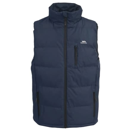 Trespass-sluiting - Heren gewatteerd gilet marineblauw - S